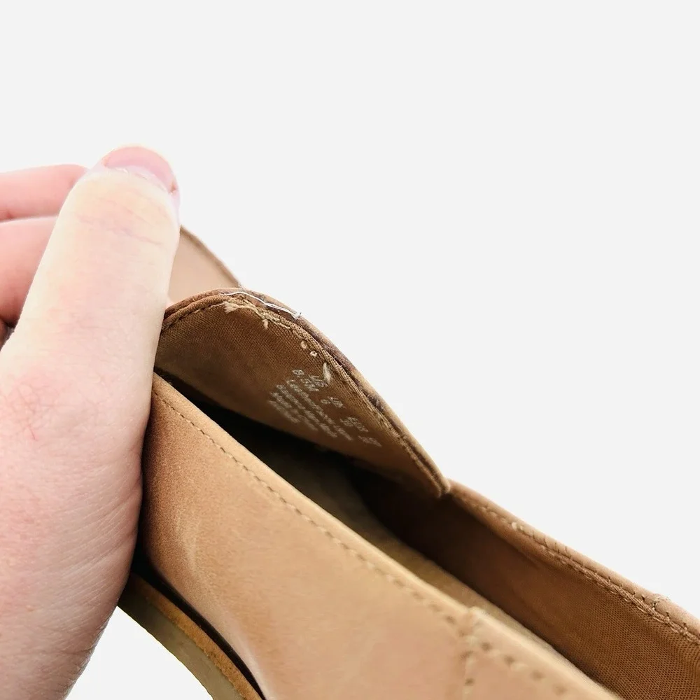 Camel‎ Leather Horsebit Loafers Womens 8.5 Old Money Coastal Preppy Equestrian